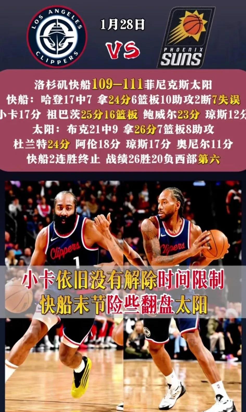 惊险告捷，魔术客场击败太阳的简单介绍